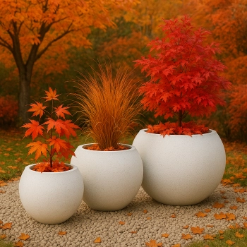 Donica betonowa SPHERE M 650 x 567 mm – Średnia kula betonowa