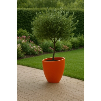 Doniczka betonowa cylindryczna MILANO – 60 cm wys. x 55 cm Ø | Nowoczesna donica ogrodowa