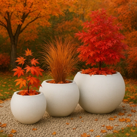 Donica betonowa SPHERE M 650 x 567 mm – Średnia kula betonowa