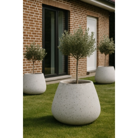 Doniczka w kształcie kropli „NAPLES” S – 400 x 450/670D mm