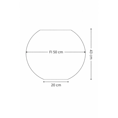 Donica betonowa SPHERE S 500 x 430 mm – Mała kula betonowa