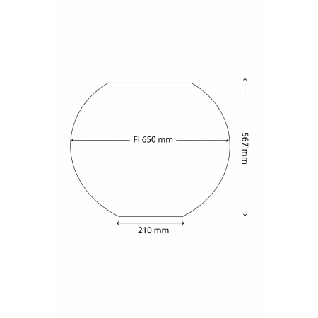 Donica betonowa SPHERE M 650 x 567 mm – Średnia kula betonowa