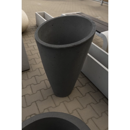 Donica betonowa cylindryczna MILANO 90x50 cm – większy rozmiar