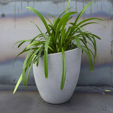 Donica betonowa cylindryczna MILANO – 60 cm wys. x 55 cm Ø | Nowoczesna donica ogrodowa