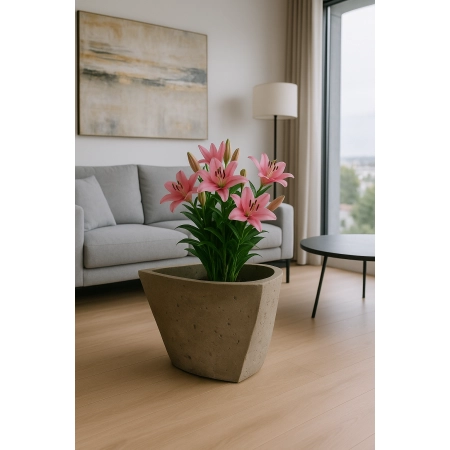 Donica betonowa MADRID dekoracyjna M Ø450 mm