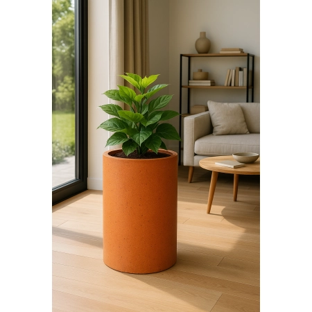 Doniczka betonowa cylindryczna OSLO M – 36x30 cm