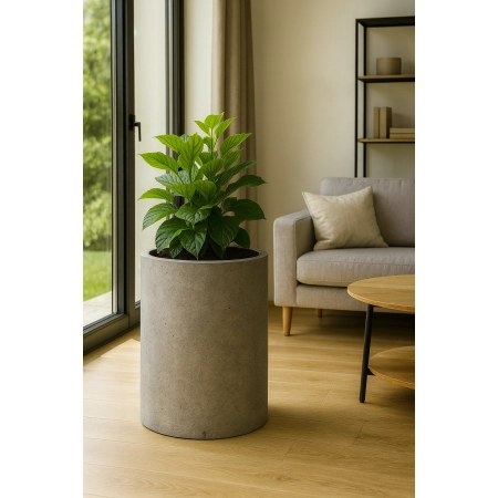 Doniczka betonowa cylindryczna OSLO M – 36x30 cm