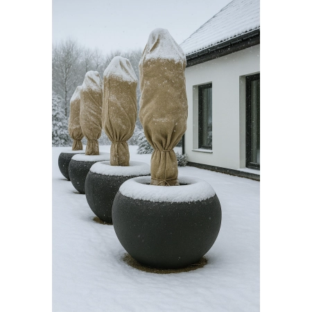 Donica betonowa VIENNA M Ø450 × 892 mm – Talerz Betonowy