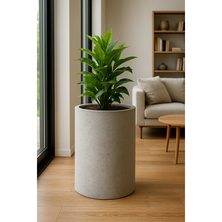 Doniczka betonowa cylindryczna OSLO M – 36x30 cm