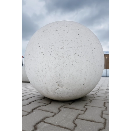 Donica betonowa SPHERE L 800 x 700 mm – Duża kula betonowa do ogrodu i wnętrz
