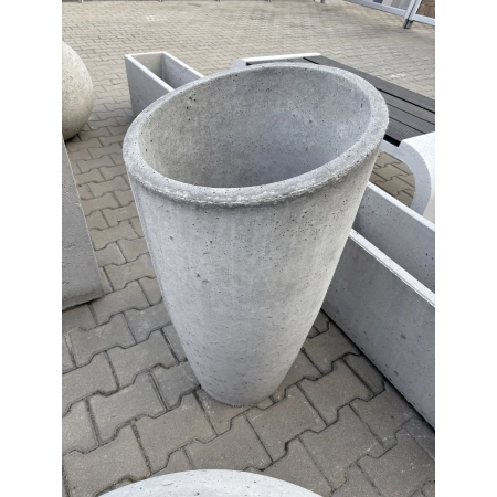 Doniczka betonowa cylindryczna MILANO 90x50 cm – większy rozmiar