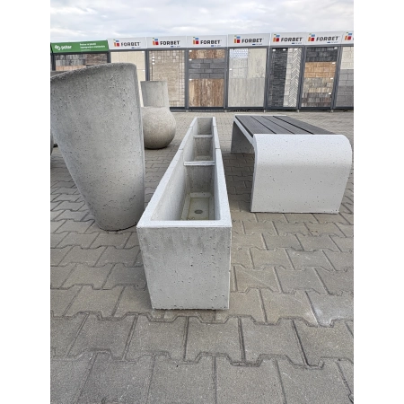 donica betonowa KHOVD – modułowa, łączona forma o dowolnej długości (400 x 970 x 300 mm)