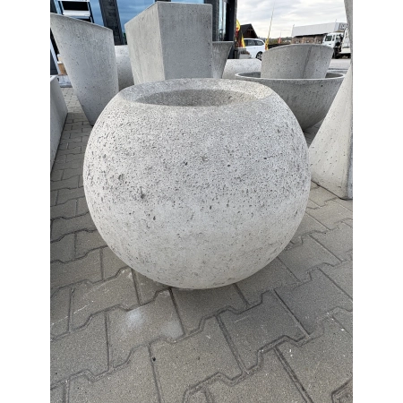 Donica betonowa SPHERE M 650 x 567 mm – Średnia kula betonowa