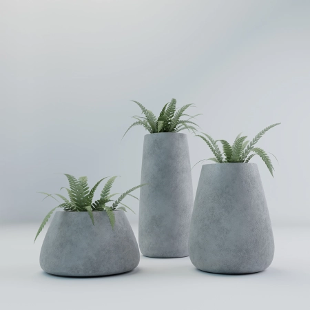 Doniczka w kształcie kropli „NAPLES” S – 400 x 450/670D mm