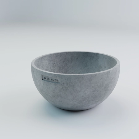 Donica betonowa VIENNA M Ø450 × 892 mm – Talerz Betonowy