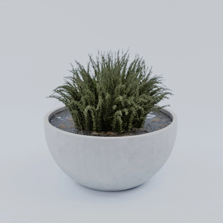 Donica betonowa VIENNA M Ø450 × 892 mm – Talerz Betonowy